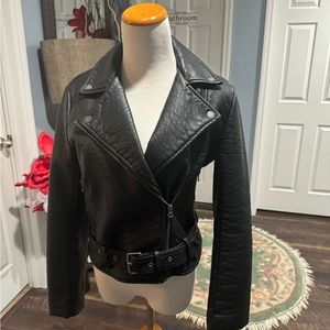 Victoria’s  Secret Faux Leather Biker jacket.
